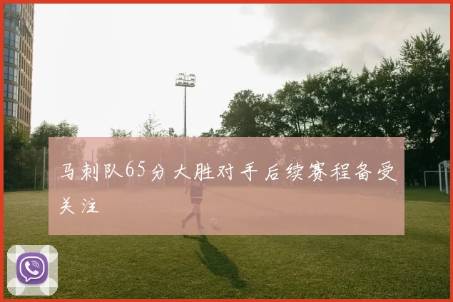马刺队65分大胜对手后续赛程备受关注