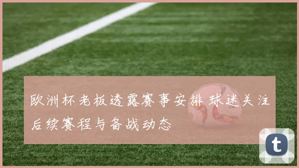 欧洲杯老板透露赛事安排 球迷关注后续赛程与备战动态